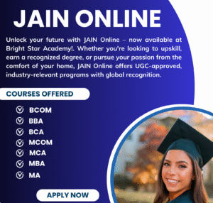 Courses Online Degrees: BCom, BBA, MCom, MBA, and more at Bright Star Academy